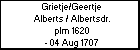 Grietje/Geertje Alberts / Albertsdr.