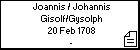 Joannis / Johannis Gisolf/Gysolph